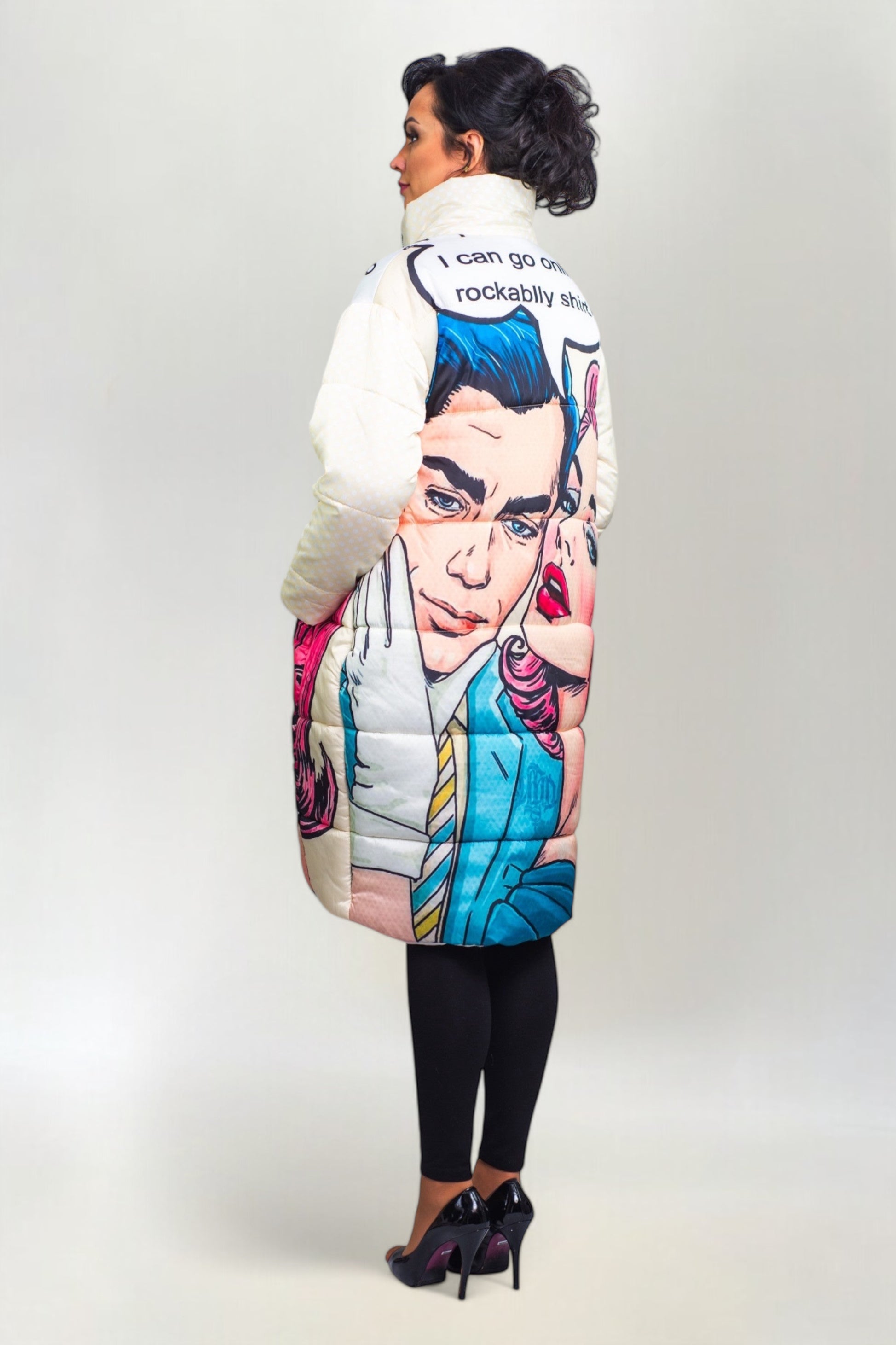 Płaszcz Puchowy Comics