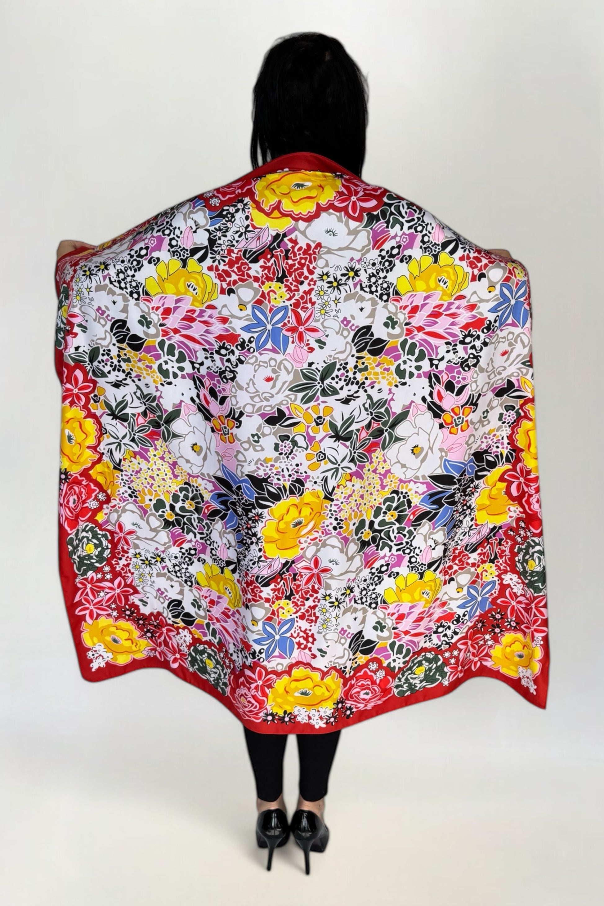 Apaszka Duża Jedwab 128x128cm