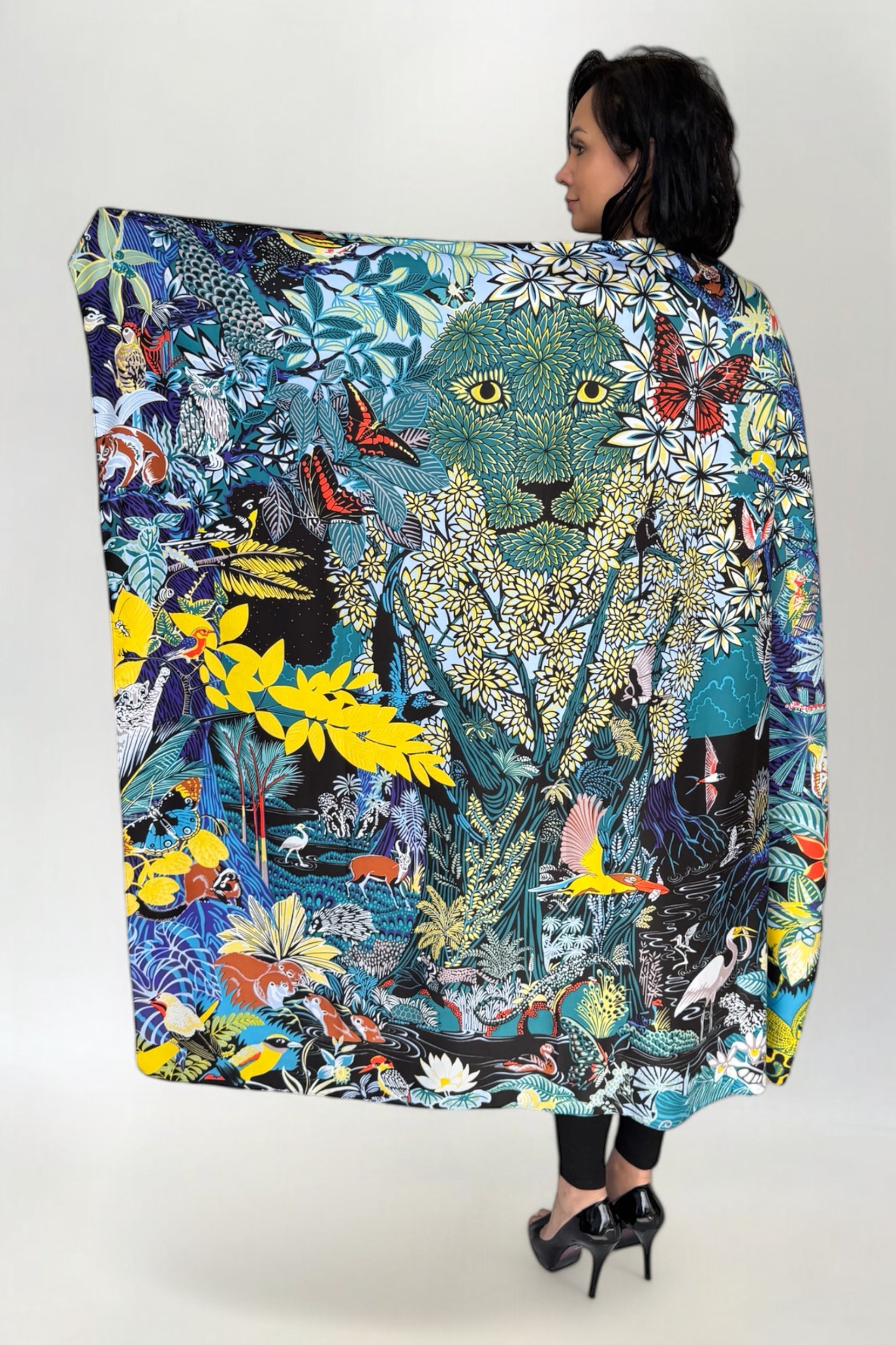 Apaszka Duża Jedwab 128x128cm