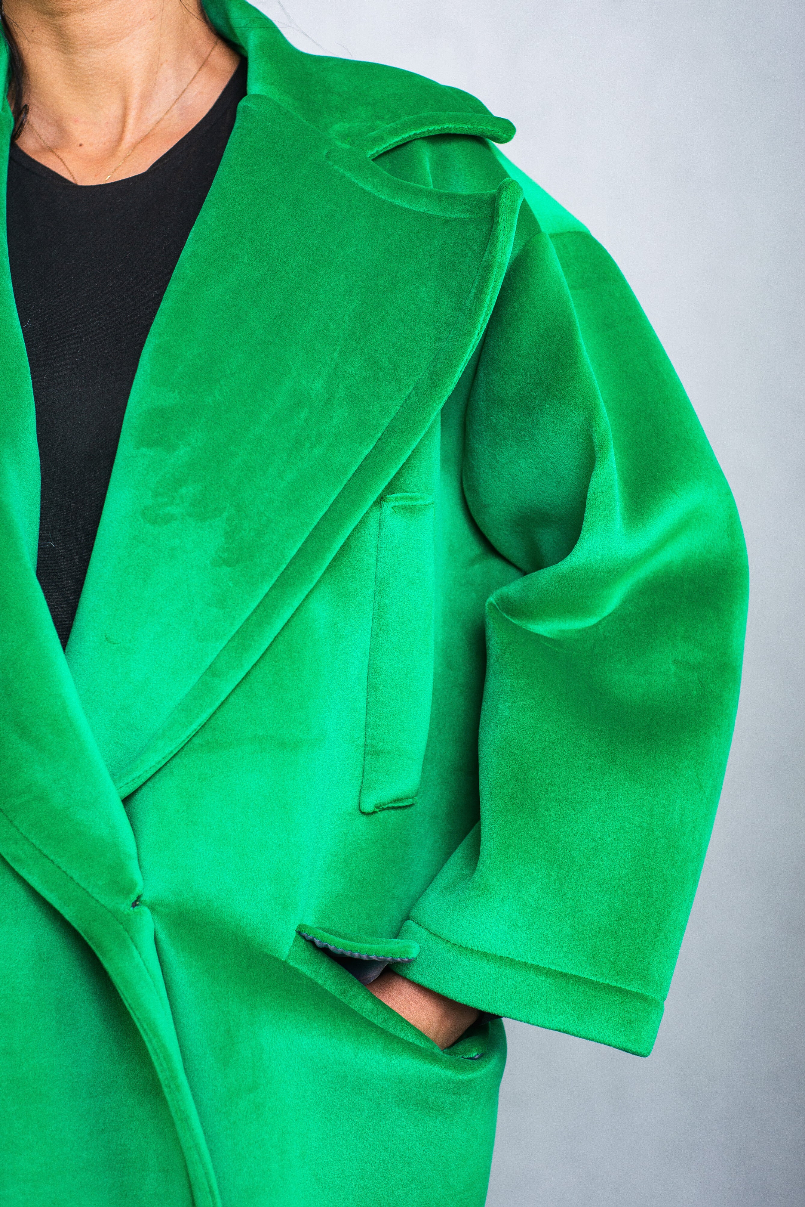 Płaszcz Oversize Zielony