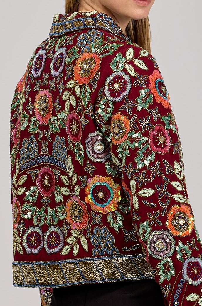 Kurtka Ramoneska Hand Made Aysel Short Bordowa